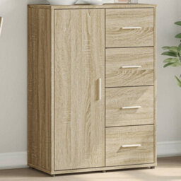 Berkfield Sideboard Sonoma Oak 60X31X84 Cm Engineered Wood - thumbnail 1