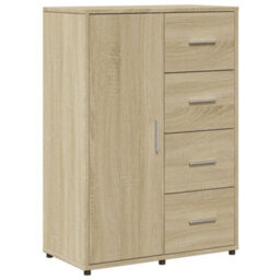 Berkfield Sideboard Sonoma Oak 60X31X84 Cm Engineered Wood - thumbnail 2