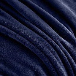 Bedlooms Navy Blanket, Reversible & Lightweight Couch & Bed Throw Blanket, Double 150X200Cm - thumbnail 2