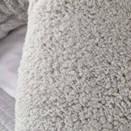Teddy Fleece V Shaped Pillow Support Pregnancy Orthopaedic Cushion - thumbnail 3
