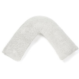 Teddy Fleece V Shaped Pillow Support Pregnancy Orthopaedic Cushion - thumbnail 4