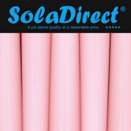 "SolaDirect Tapered Dinner Candles, Pack Of 10, Unscented, Long Burning Time, 24 Cm / 19.45"" (Rosy, Matt)" - thumbnail 2