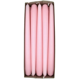 "SolaDirect Tapered Dinner Candles, Pack Of 10, Unscented, Long Burning Time, 24 Cm / 19.45"" (Rosy, Matt)" - thumbnail 6