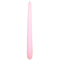 "SolaDirect Tapered Dinner Candles, Pack Of 10, Unscented, Long Burning Time, 24 Cm / 19.45"" (Rosy, Matt)" - thumbnail 7