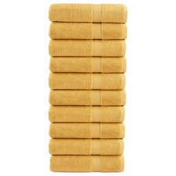Berkfield Premium Bath Towels Solund 10Pcs Gold 100X150Cm 600Gsm
