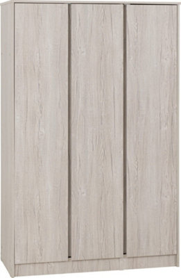 Malvern 3 Door Wardrobe In Beige Urban Snow Finish - image 1