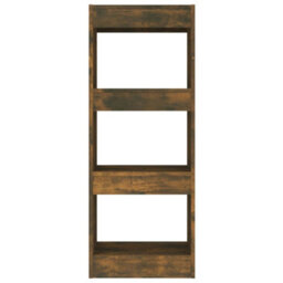Berkfield Book Cabinet/room Divider Smoked Oak 40X30X103 Cm Engineered Wood - thumbnail 5