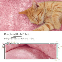 Yaheetech Pink 59Cm Tall 2-Level Cat Tree Tower With Wide Perch - thumbnail 8