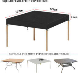 Square Protective Cover For Rattan Furniture, Coffee Tables, 122 X 10 Cm - thumbnail 2