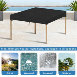 Square Protective Cover For Rattan Furniture, Coffee Tables, 122 X 10 Cm - thumbnail 6