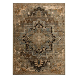 RugsX Wool Carpet Omega Abbas Vintage, Rosette Cognac Beige 235X350 Cm - thumbnail 2