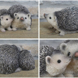 Gifts Direct 2 U Rustic Hedgehog Ornament Mother & Baby Figurine - thumbnail 4