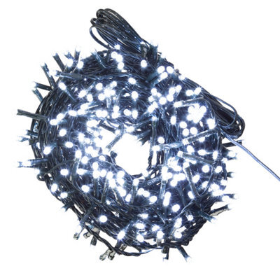 Christmas Lights 400 Led 12M Xmas Tree Lights Fairy Lights Cool White - image 1