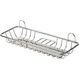 GoodHome Koros Steel Shower Caddy (W)29Cm