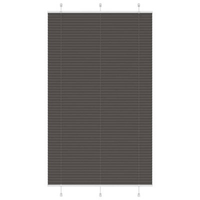 Berkfield Pleated Blind Black 115X200 Cm Fabric Width 114.4 Cm Polyester - image 1