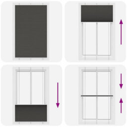 Berkfield Pleated Blind Black 115X200 Cm Fabric Width 114.4 Cm Polyester - thumbnail 7