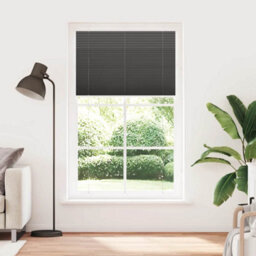 Berkfield Pleated Blind Black 115X200 Cm Fabric Width 114.4 Cm Polyester - thumbnail 2