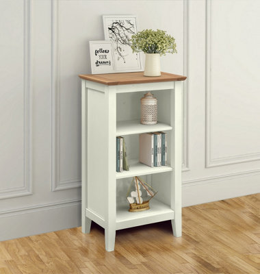 Hallowood Furniture Clifton Oak Painted Small Bookcase - image 1