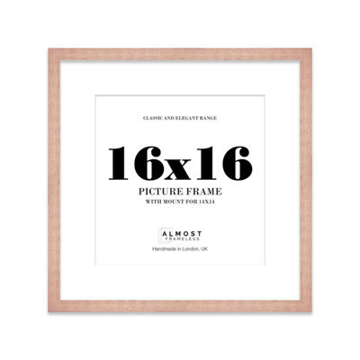 "16X16"" Bronze Picture Frame - 16X16"" Square Frame With 14X14"" Mount For 16X16""/14X14"" Pictures Art Deco Style Room Decor, 1 Pack" - image 1