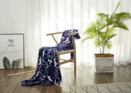 Woodland Blue Super Soft And Cosy Fleecy Throw (150 X 200Cm) - thumbnail 1