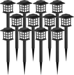 12 Pack Led Solar Lights Outdoor Waterproof, 10H Lighting For Garden, Path, Yard, Pati - thumbnail 1