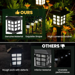 12 Pack Led Solar Lights Outdoor Waterproof, 10H Lighting For Garden, Path, Yard, Pati - thumbnail 3