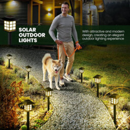 12 Pack Led Solar Lights Outdoor Waterproof, 10H Lighting For Garden, Path, Yard, Pati - thumbnail 7
