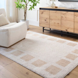 Livabliss Fossay Shaggy-Washable Beige Modern Hig Pile Living Bedroom Rug 120 X 170 Cm Easy Care, Non Shedding - thumbnail 2