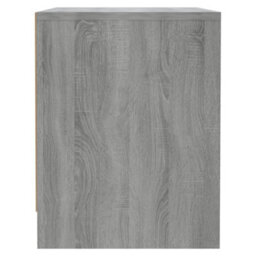 Berkfield Bedside Cabinet Grey Sonoma 45X34X44.5 Cm Engineered Wood - thumbnail 6