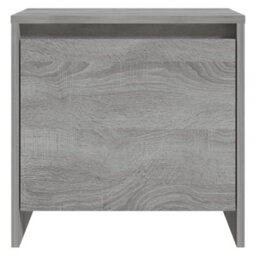 Berkfield Bedside Cabinet Grey Sonoma 45X34X44.5 Cm Engineered Wood - thumbnail 4