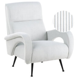 Beliani Armchair Svalov Corduroy Mint Green