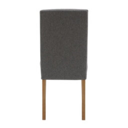 Hallowood Furniture Waverly Small Folding Table With 4 Upholstered Chairs In Grey Fabric - thumbnail 9