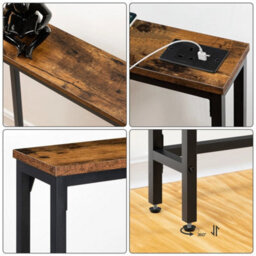 Console Table With Charging Station Hallway Table Sofa Table Display Table 180 X 15 X 80 Cm - thumbnail 5