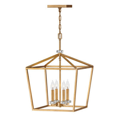 Luminosa Lighting Luminosa Hinkley Stinson Lanterns Pendant Ceiling Light Distressed Brass - image 1