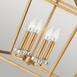 Luminosa Lighting Luminosa Hinkley Stinson Lanterns Pendant Ceiling Light Distressed Brass - thumbnail 4
