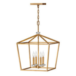 Luminosa Lighting Luminosa Hinkley Stinson Lanterns Pendant Ceiling Light Distressed Brass - thumbnail 1