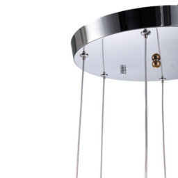 Living And Home Modern 6 Light Chandelier With Starry Sky Effect, Glass Lampshade, 3 Colors Adjustable - thumbnail 7