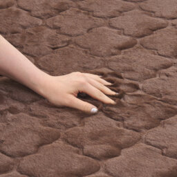 Beliani Faux Fur Rug Gharo Brown 160 X 230 Cm - thumbnail 5