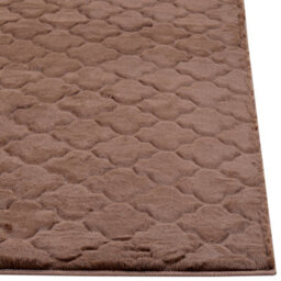 Beliani Faux Fur Rug Gharo Brown 160 X 230 Cm - thumbnail 7