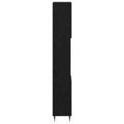 Berkfield Modern Bathroom Cabinet Black Oak 30X30X190 Cm Engineered Wood - thumbnail 7