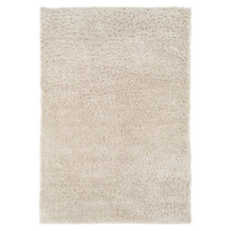 Loomed Ecru Cream Thick Soft Shaggy Area Rug 120X170Cm - thumbnail 1