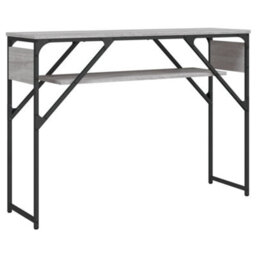 Berkfield Console Table With Shelf Grey Sonoma 105X30X75Cm Engineered Wood - thumbnail 2