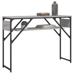 Berkfield Console Table With Shelf Grey Sonoma 105X30X75Cm Engineered Wood - thumbnail 3