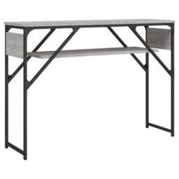 Berkfield Console Table With Shelf Grey Sonoma 105X30X75Cm Engineered Wood - thumbnail 6
