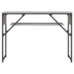 Berkfield Console Table With Shelf Grey Sonoma 105X30X75Cm Engineered Wood - thumbnail 4