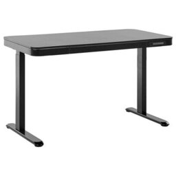 Beliani Electric Adjustable Standing Desk Kenly Black 120 Cm 60 Cm With Usb Port - thumbnail 1
