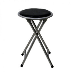 Black Folding Breakfast Kitchen Bar Stool Seat - thumbnail 5