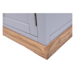 Cabinet Bits Biccari Grey 2 Drawer 2 Door Sideboard Brass Knob - thumbnail 7