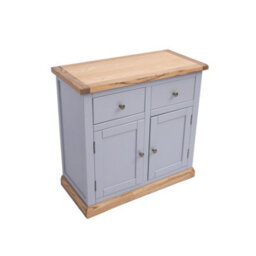 Cabinet Bits Biccari Grey 2 Drawer 2 Door Sideboard Brass Knob - thumbnail 3
