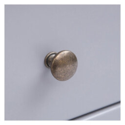 Cabinet Bits Biccari Grey 2 Drawer 2 Door Sideboard Brass Knob - thumbnail 8